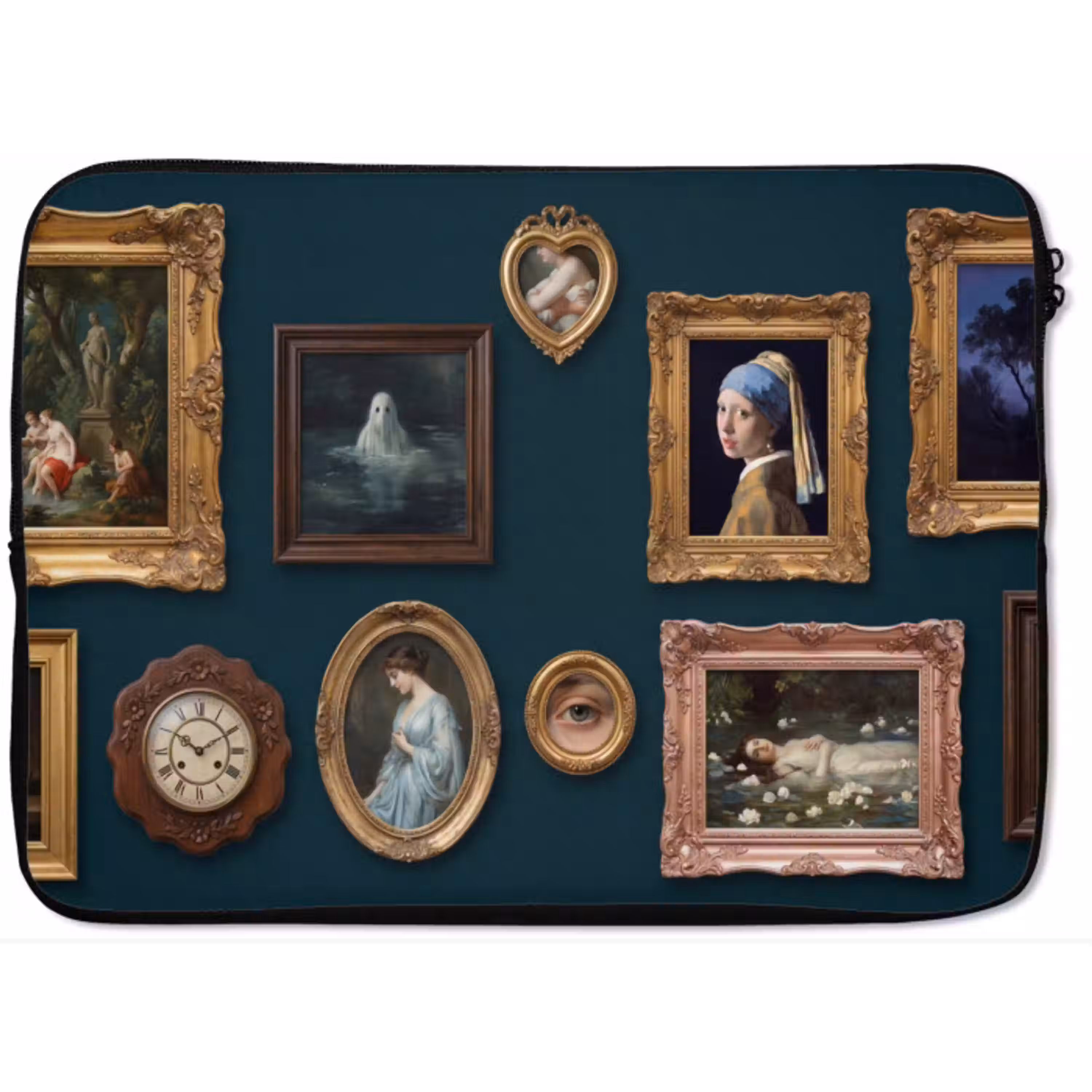 Kunst - Schilderijen - Decoratie - Klassiek - Groen laptophoes neopreen klein -zkaufland3dotto