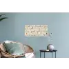 Bakstenen - Muur - Licht - Wit Muursticker klein -plant