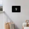 Frietjes - Futuristisch - Zilver tuinposter los doek klein -sfeer8