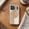 Symmetrische bocht - Koperkleurig Telefoonhoesje iPhone 17 Pro Max klein -sfeer1