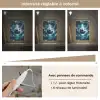 Voetbal - Galaxy - Ruimte - Sport - Blauw Light Box met kabel (Kinderlampje) klein -USP_dimbaarFR
