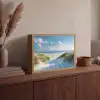 Duinen - Zomer - Zon - Landschap - Zee Light Box met batterij (Wandlamp) middel -sfeer2