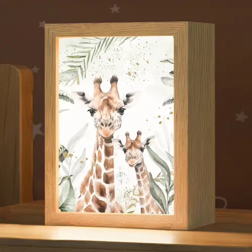 Giraffe - Natuur - Kinderen - Dieren Light Box met kabel klein -zzz_3d_website