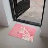 Zebra - Pink - Verf Deurmat klein -sfeer5