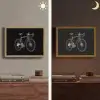 Lijnen - Illustratie - Wit Light Box met batterij (Wandlamp) middel -sfeer3