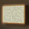 Grafisch - Patroon - Groen Light Box met batterij (Wandlamp) middel 907 -z3d_website