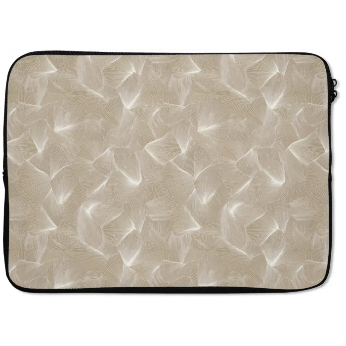 Organisch - Textuur - Beige laptophoes neopreen klein 279 -zkaufland3dotto