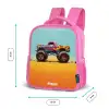 Monstertruck met Graffiti Print in het Zand Kinderrugzak - Roze middel -productfoto_formaten