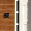Zwarte rozen - Klassiek Naambord Rechthoek middel -sfeer3-rechthoek-S