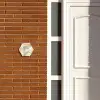 Beige organisch - Klassiek Naambord Hexagon klein -sfeer3-hexagon-XS