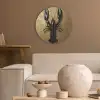 Kreeft - Zwart - Goud - Luxe Akoestische PET Vilt - Rond klein -sfeer1