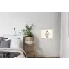 Konijn - Muts - Oren - Beige textielposter latten blank klein -woonkamer