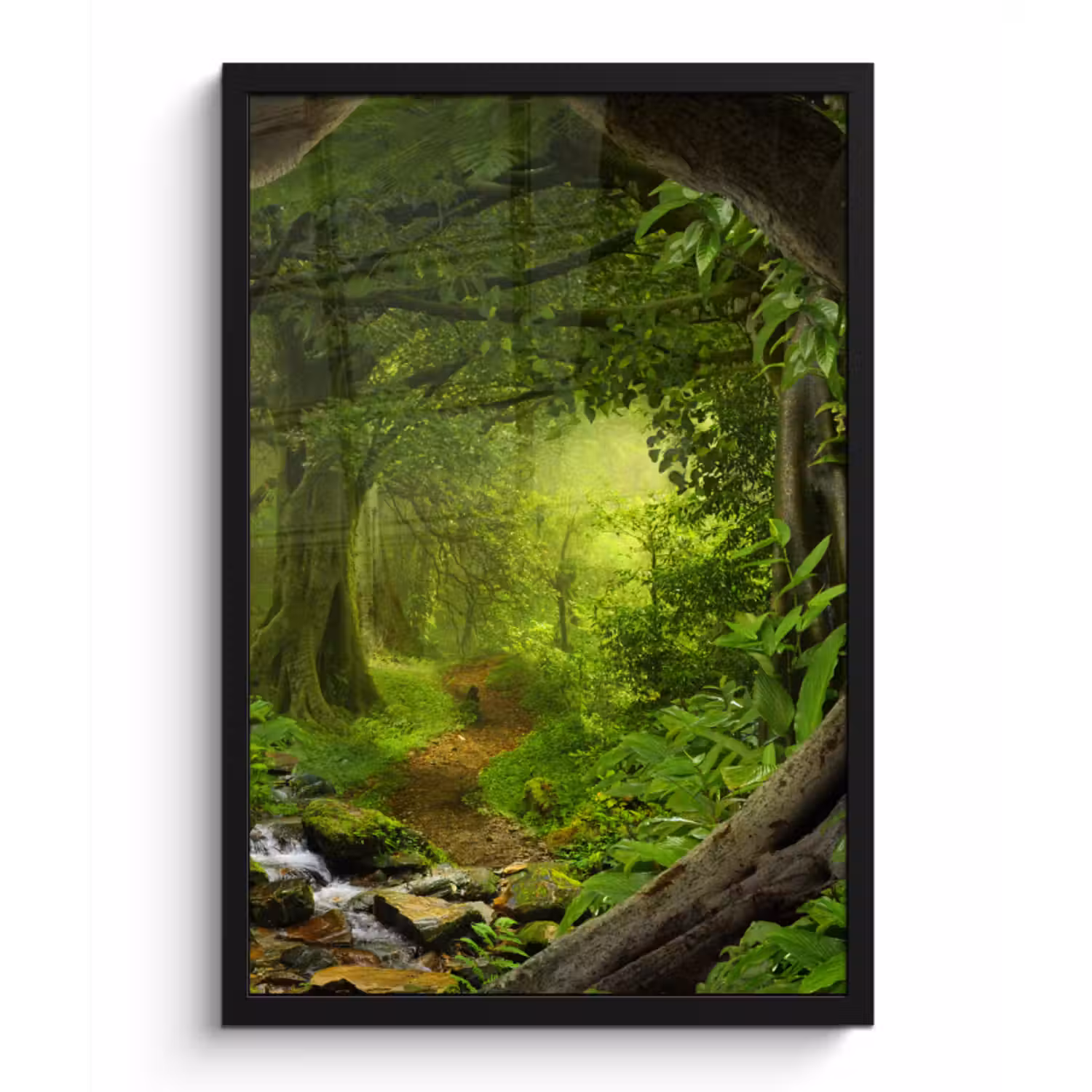 Poster met lijst - Jungle - Groen - Natuur - Tropisch - Planten