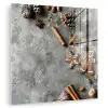 Winter - Kerst - Beton - Dennenappels plexiglas 5mm klein -zzzproduct_nieuw