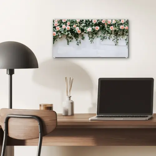 Bloemen - Muur - Rozen - Groen plexiglas 5mm klein -sfeer6
