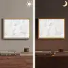 Klassiek - Marmer - Aders - Grijs Light Box met batterij (Wandlamp) middel 907 -sfeer3