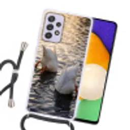 Eenden - Water - Natuur Hoesje Samsung Galaxy A52 5G met koord klein -sfeer1