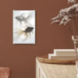 Goudvissen - Modern - Wit plexiglas 5mm klein -sfeer5