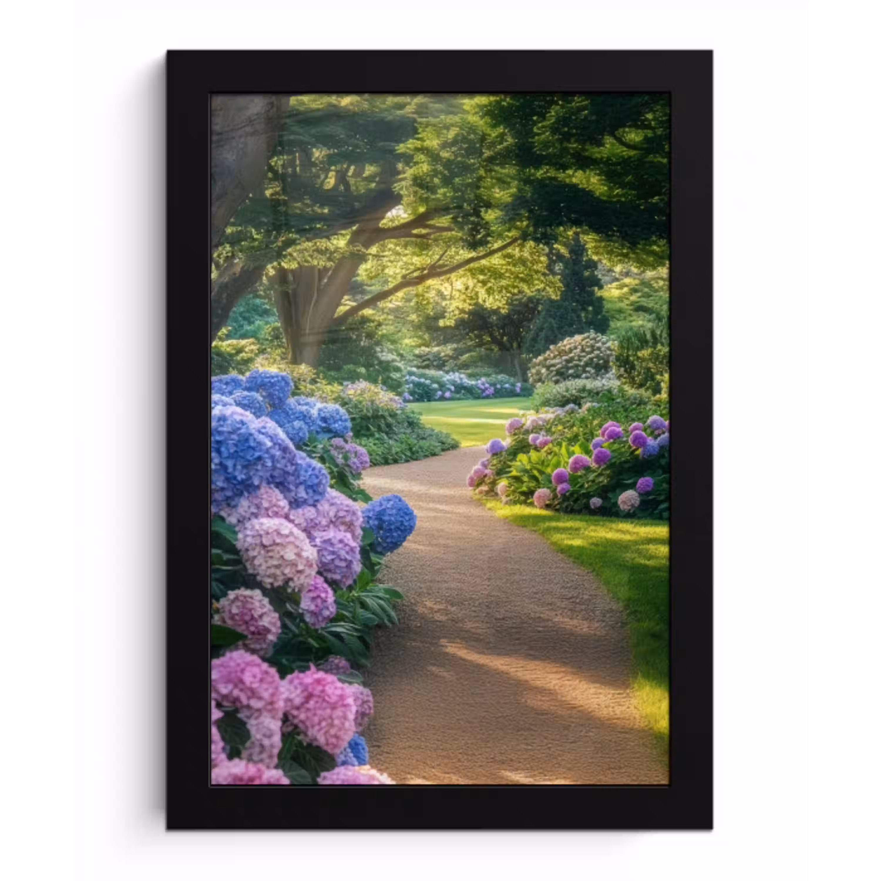 Hortensia- Park - Pad fotolijst zwart zonder passe partout klein -3d