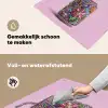 Frisdrankblikje - Bloemenpatroon - Edelstenen - Kleurrijk Inductie beschemer met haakjes middel -ky-schoon-nl
