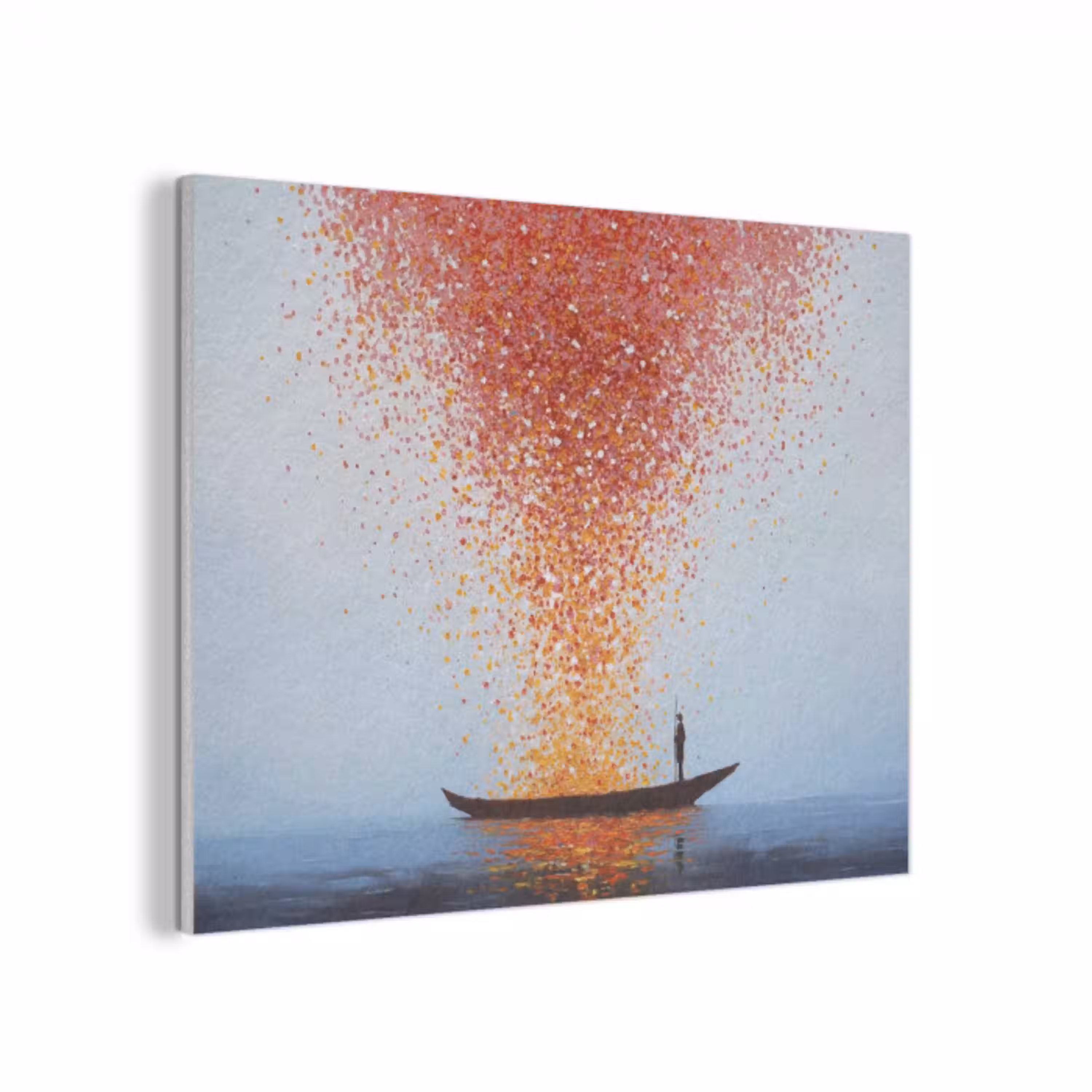 Wolk - Confetti - Boot - Wateroppervlakte PET vilt klein -3d