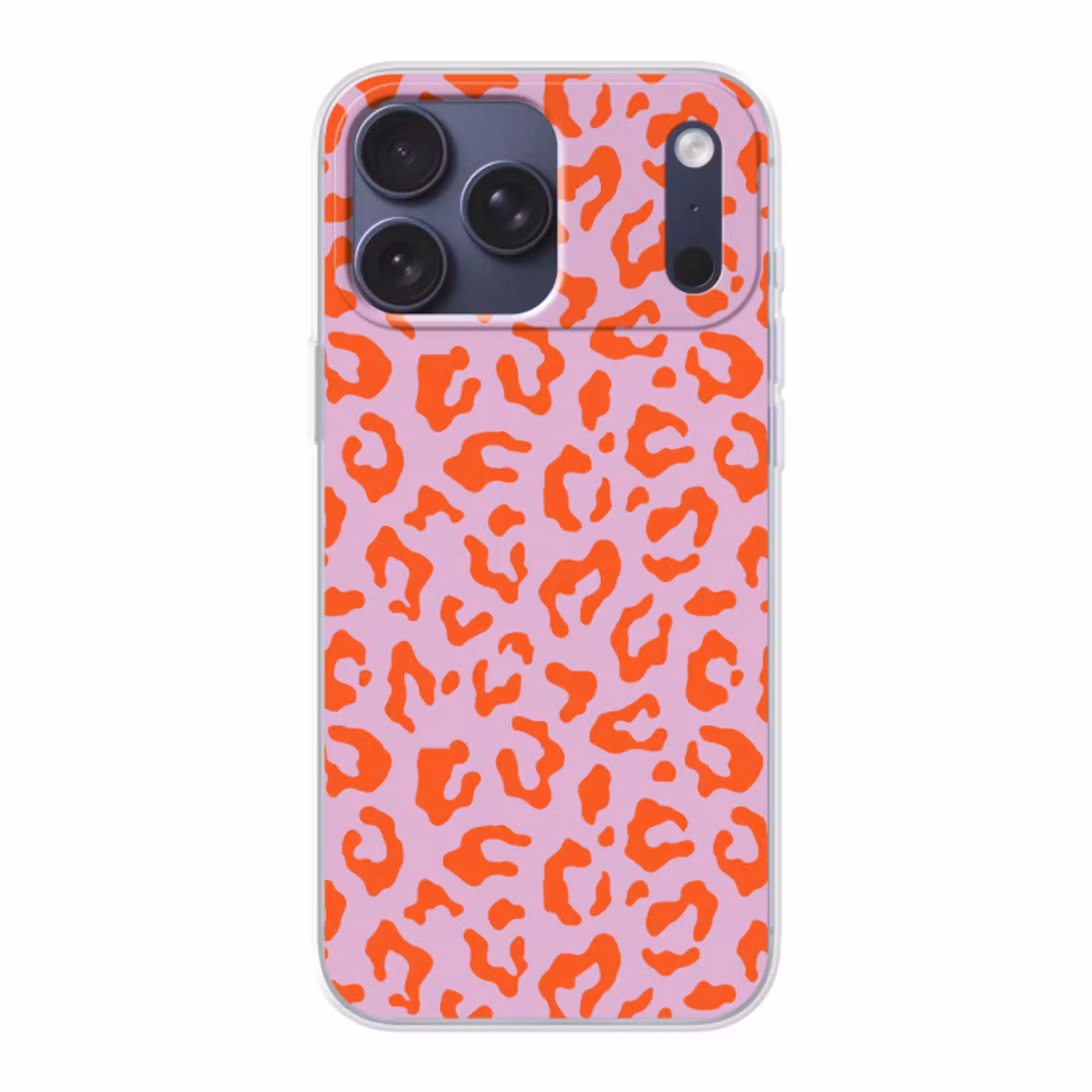 Panterprint - Rood - Paars - Roze - Dierenprint Telefoonhoesje iPhone 17 Pro Max klein -3d
