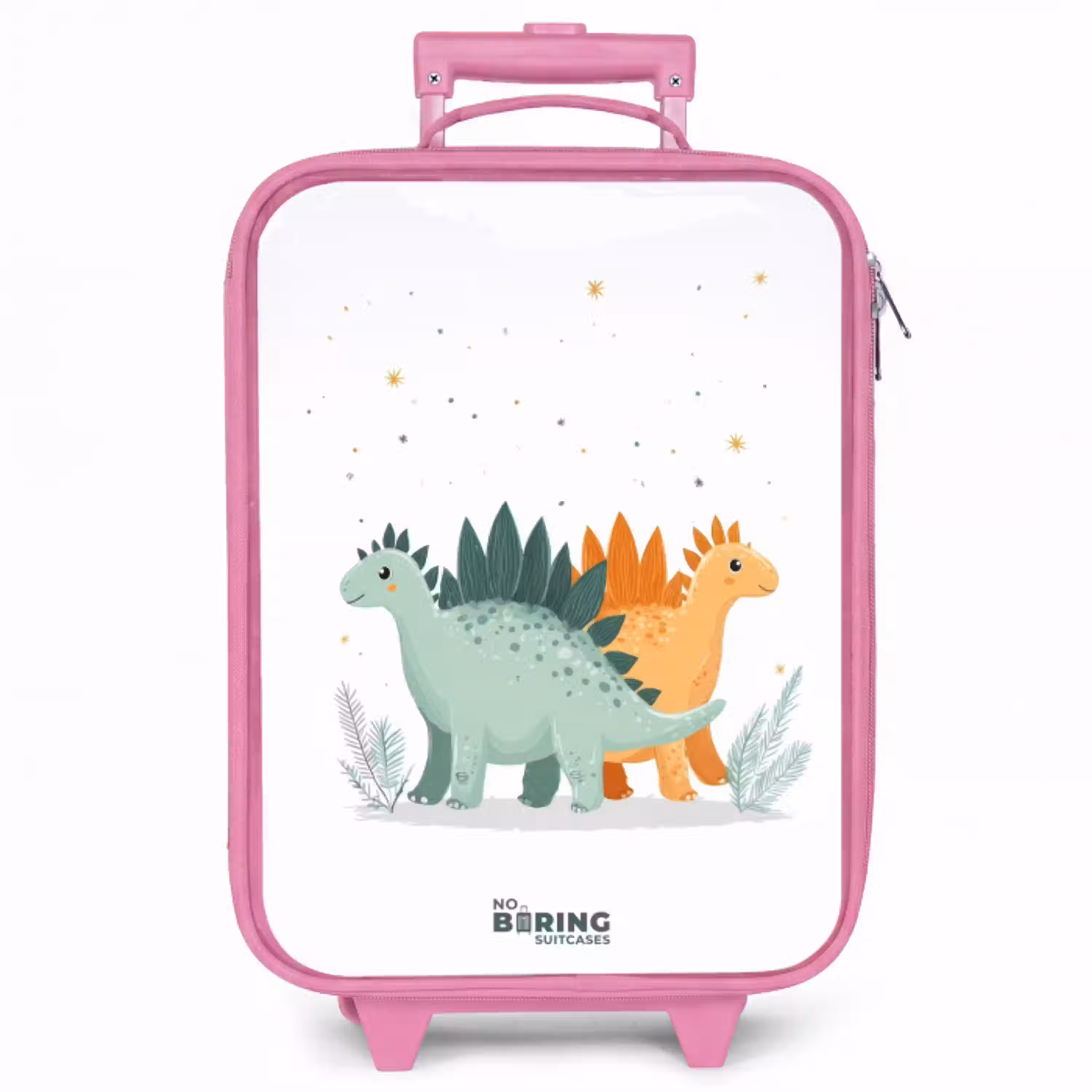 Stegosaurusduo onder sterrenregen Kinderkoffer - Roze klein -zzz_website3d