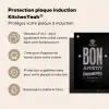 Bistro's Zwarte Bord Inductie beschermer vinyl 3mm middel -zzzzzzusp-haakje_FR