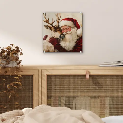 Kerstman - Rendier - Kerst - Christmas plexiglas 5mm klein -sfeer4