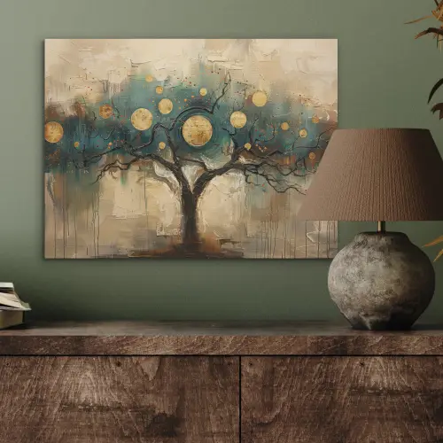 Boom - Kunst - Maan - Watercolor PET vilt klein -sfeer2