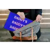 Blauw - Daddy's - Blokletters laptophoes neopreen klein -tas