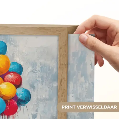 Balonnen - Street art - Vintage Light Box met batterij (Wandlamp) middel -USP_websiteprintNL