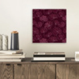 Bloemen - Patroon - Bordeauxrood aluminium wit klein 46 -sfeer1