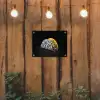 Taco - Vlees - Salade - Delftsblauw - Motief tuinposter los doek klein -sfeer1