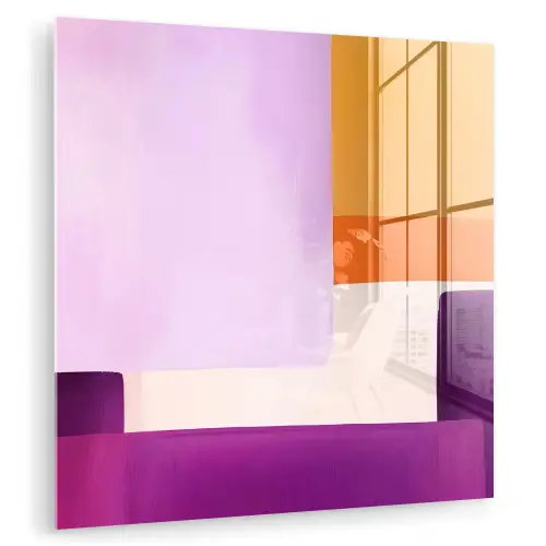 Vlakken - Abstract - Rechthoekig - Oranje plexiglas 5mm klein -zzzproduct_nieuw