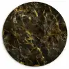 Zwart - Marmer - Goud Wandcirkel plexiglas klein 852 -3d