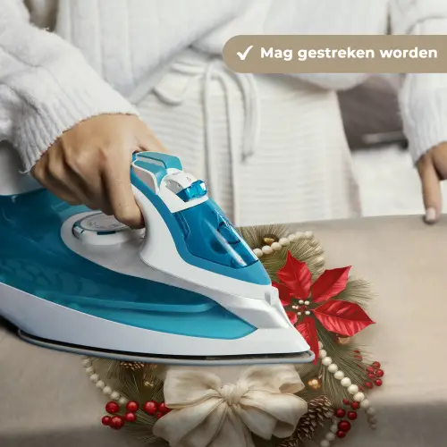 Deurkrans - Strik - Kerst - Rood - Groen Wandkleed katoen klein -sfeer9