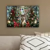 Kerstfeest - Dennenbos - Rood canvas 2cm klein -sfeer3