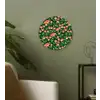 Groen - Rood - Kersen - Bladeren Wandcirkel kunststof plaat 5mm dik klein 188 -sfeer3