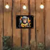 Aap - Graffiti - Kleurrijk - Bananen - Modern tuinposter los doek klein -sfeer1