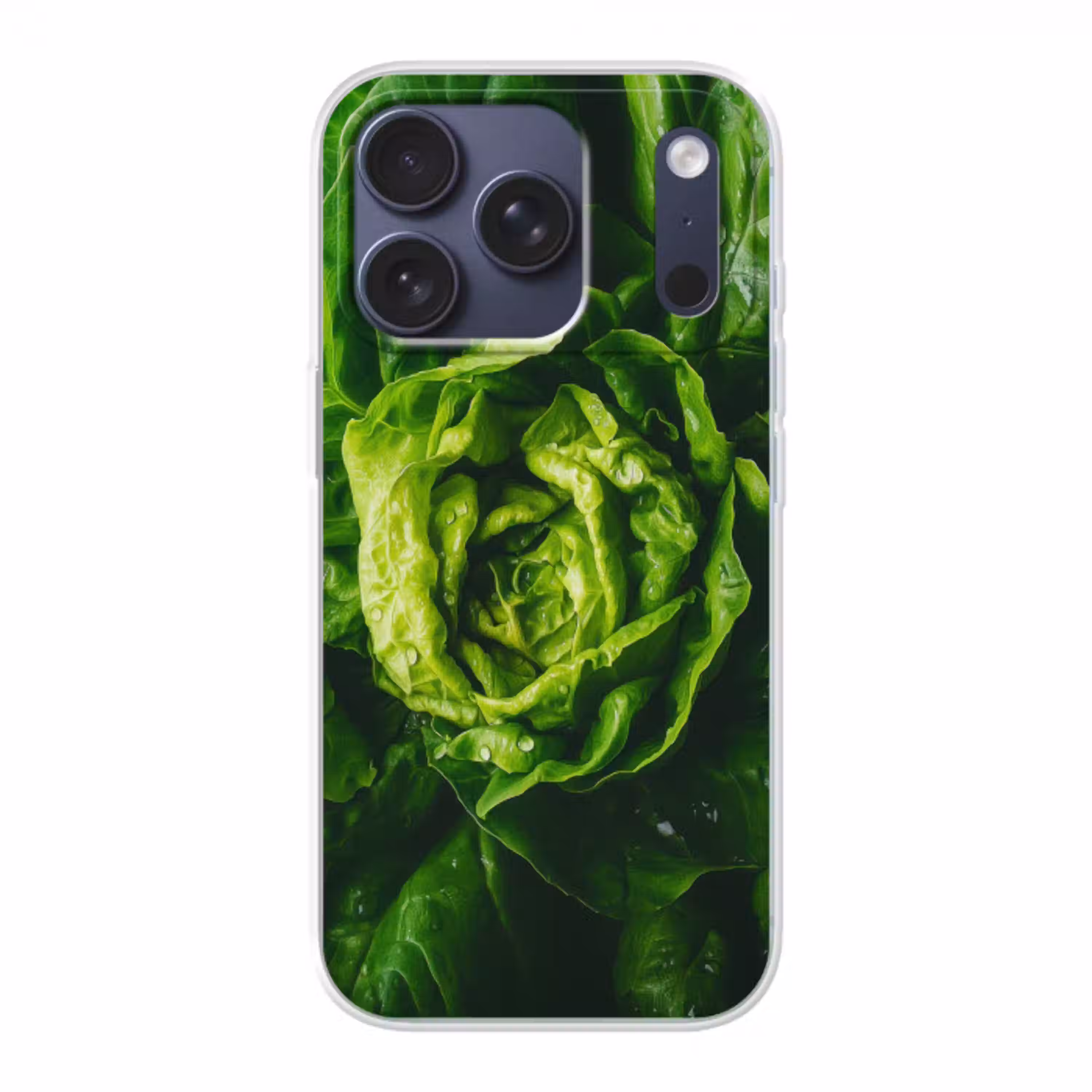 Groente - Sla - Groen Telefoonhoesje iPhone 17 Pro klein -3d