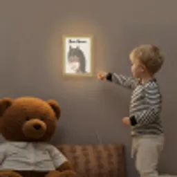Paard - Dier - Pastel kleuren - Paarden Light Box met kabel (Kinderlampje) klein -sfeer4a_kind