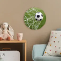 Voetbal - Goal - Net - Sport Wandcirkel kunststof plaat 5mm dik klein -tsfeer1_kind