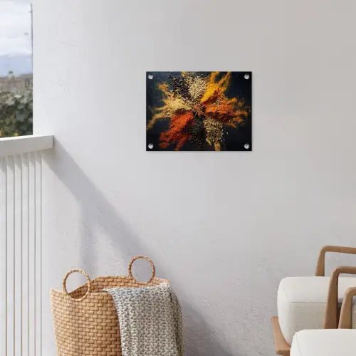 Specerijen - Explosie - Oranje tuinposter los doek klein -sfeer8