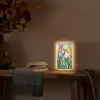 Mozaïek - Veld - Tulpen - Kleurrijk Light Box met kabel (Tafellamp) klein -sfeer4