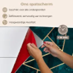 Stenen - Goud - Luxe - Patronen - Abstract keuken achterwand spatscherm klein -spatscherm_NL