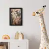 Kimono - Vrouw - kersenbomen fotolijst zwart zonder passe partout klein -usfeer4_kinderkamer