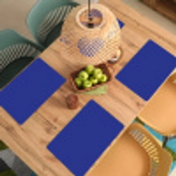 Blauw - Effen kleur - Donkerblauw Placemat vinyl groot 368 -zzsfeer5_Kitchenyeah-website