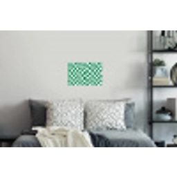 Schaakbord - Golvend - Groen Muursticker klein 286 -slaapkamer