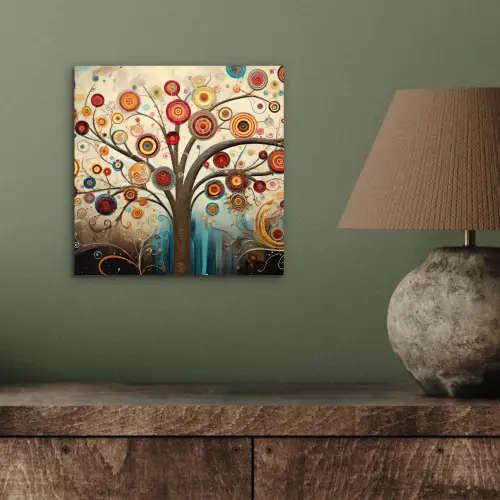 Boom - Tree of life - Kleur aluminium wit klein -sfeer2